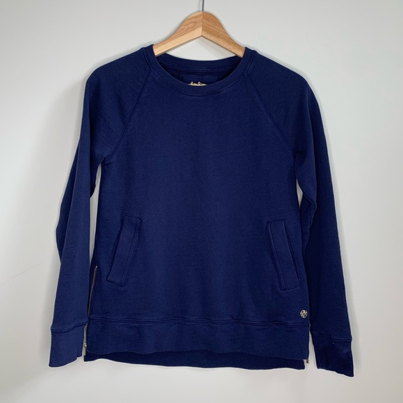 Lily Pulitzer Luxletic Beach Comber Pullover Sweatshirt Top S - Picture 6 of 12